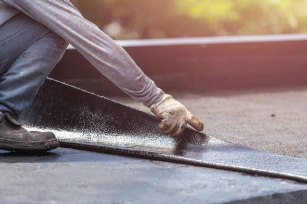 Professional Basement Waterproofing technician working in North Adams, MI